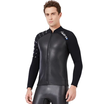 3MM Potápěčský Oblek neoprénový oblek bundy Muži Ženy Plavky Neopren bunda pro potápění kitesurfing oblečení oblek přední zip