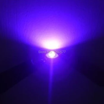 3W UV High Power LED Čip SMD Světelný Korálky Ultra Violet 365 nm 385nm 395nm 400nm 405nm 420nm Pro Reflektor Downlight Lampa Žárovka