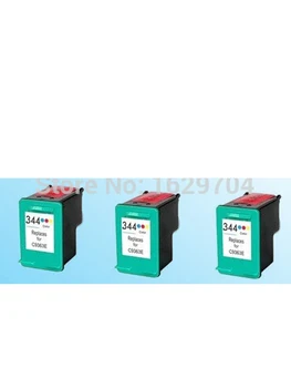3x kompatibilní Pro hp344 barva inkoustu kazety pro 344 Inkoustové Kazety C9363E DJ9800/RK 1600/1610