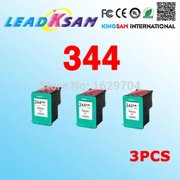 3x kompatibilní Pro hp344 barva inkoustu kazety pro 344 Inkoustové Kazety C9363E DJ9800/RK 1600/1610