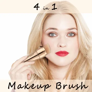 4 V 1 Make-Up Štětce Nadace Obočí Stíny Oční Linky, Červenat, Prášek Kartáč Kosmetické Korektor Profesionální Make-Up Nástroje