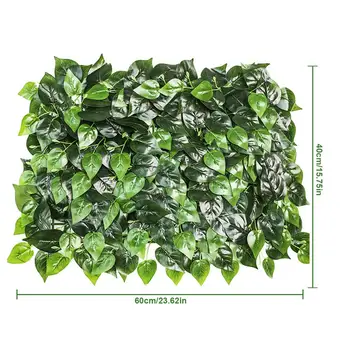 40X60CM Umělý List, Plot Panel Soukromí Plot Obrazovce Umělé Zahradní Rostlina Plot Home Dekor Zeleně Pozadí Stěny