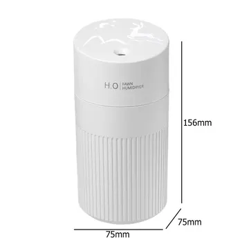 420ml Zvlhčovač Vzduchu Ultrazvukový Aroma silice Difuzor USB Mini Cool Mist Maker Romantické Barevné LED Noční Lampa pro Domácí, Auto