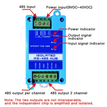 485 opakovač fotoelektrická izolace průmyslové třídy RS485 hub 2-port zesilovač signálu anti-rušení ochrany před bleskem