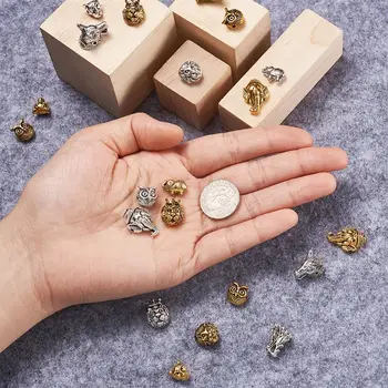 48pcs/box Mix Tvar Tibetský Styl Slitina Korálky Pro DIY Šperky Náramek Náhrdelník Řemesel Dodávky Příslušenství