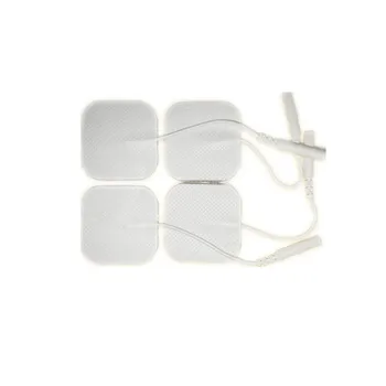4cm Navíc Podložka Samolepicí Opakovaně použitelných Elektrod Podložky Desítky Elektrody Sticky Patch pro Digitální Terapie Masér 2,0 mm Plug Kabel