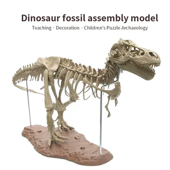 4D Zvířecí Model Hračky Simulace Velký Dinosaurus Tyrannosaurus Fosilní Sestavit Kostru Modelu Hračky, Šití Hraček