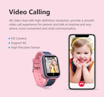 4G Chytré Hodinky, Dětské Kamery, GPS LBSWIFI IP67 Vodotěsné Dítě Studenty Smartwatch Video health Monitor Tracker Umístění Hodinky
