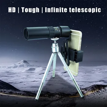4K 10-300X40mm Super Teleobjektiv Zoom Monokulární Dalekohled Přenosné Pro Camping Přenosné kempování dalekohled