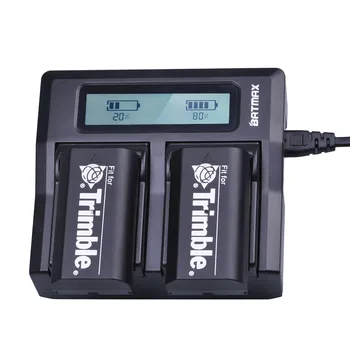 4ks 2600mAh 54344 Baterie Akku + Rychlý LCD Duální Nabíječka pro Trimble 5700,5800,R6,R7,R8,TSC1 GPS PŘIJÍMAČ Baterie
