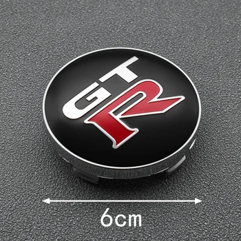 4KS 60MM GTR Auto, Kolo Centra Hub Čepice Rim Logo Čepice Znak Pokrývá Nálepka Pro Nissan Skyline GTR Kawasaki R32 R34 R35 Styling