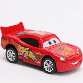 4ks 7-8cm Disney Pixar Cars 3 Super Výkon Diecast 1:55 Kolekce Storm Jackson Osvětlení McQueen Smokey Kovu Vytáhnout Zpět Auto Hračka