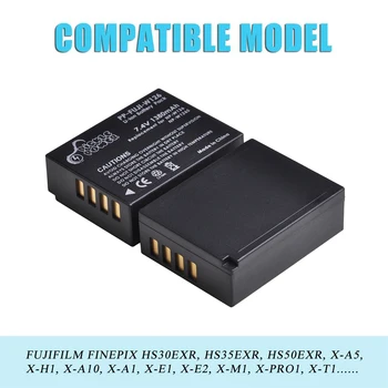 4ks NP-W126, NP-W126S NPW126 Baterie 1380mAh + LCD Dual USB Nabíječka pro Fuji X-Pro1, X-T1, X-E1, X-E2 HS30EXR HS33EXR