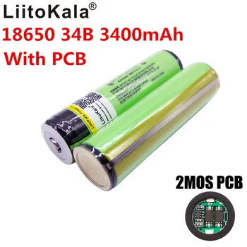4KS Originální LiitoKala 18650 3400mAh NCR18650B 3400 baterie 3.7 V Li-ion Rechargebale baterie