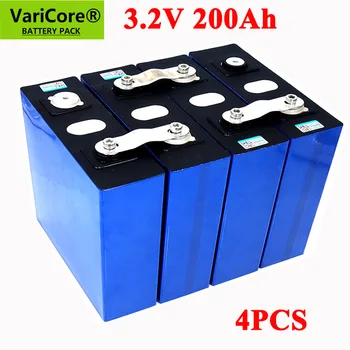 4ks VariCore 3.2 V 200Ah LiFePO4 lithiová baterie 3,2 v 3C Lithium železo fosfátu baterie pro 4S 12V 24V baterie solární Jachta RV