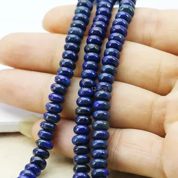 4X7mm Fashion Lapis lazuli Abacus Korálky Příslušenství Řemesla Volné Korálky Přírodní Kámen DIY Výrobu Šperků Ženy, Dívky Dary 15 palcový