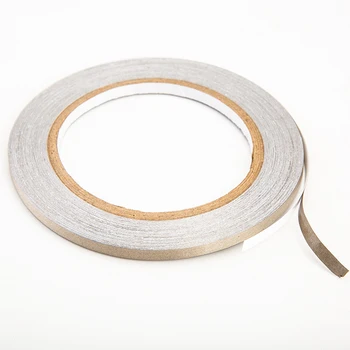 5 mm* 20 m Vodivé Látkové Pásky Jeden Lepicí EMI štít Elektromagnetické Pole Stínící Textilie