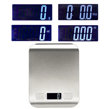 5000g/1g Digitální váha Kuchyně Vaření Měřit Nástroje z Nerezové Oceli, Elektronické Váhy LCD Elektronické Lavičce Hmotnosti Měřítku