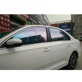 50cmX300cm kvalitní Korea materiál Chameleon okna sluneční světlo modré auto odstín film