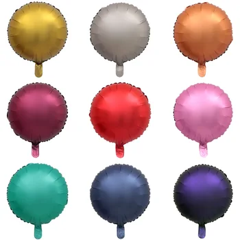 50ks/lot 18 palcový Kovové chrome Fólie balón, Srdce, Hvězda, Kolo, Matná matné helium balónky Narozeniny Svatební party dekor velkoobchod