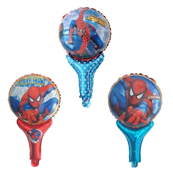 50ks Spiderman Zásoby Strany Spiderman Karikatura Ruce Držet Balónky Fandit, Držet Party Dekorace Děti, Narozeniny, Strana, Děti, Hračky