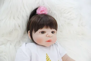 55cm Plné Tělo Silikonové Reborn Baby Doll Hračky 22 palcový Vinyl Novorozence Princezna Děti S Unicorn Oblečení Dívky Bonecas Naživu Bebe