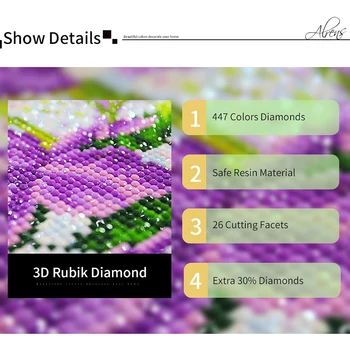 5D Diy Lily Květiny Diamond Malování Cross Stitch Hodiny Plné Cvičení Crystal Kolo Diamond Mozaika Domova Diamond Výšivky