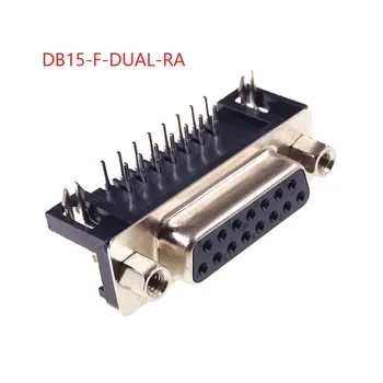 5ks D-SUB 15 Pozice Konektoru Zásuvka Zásuvka 15 Pin 2 Řádky Pin pravý Úhel Přes PCB Obdélníkové I/O Konektory