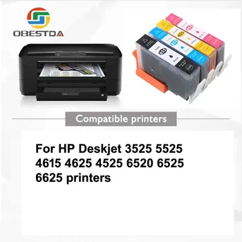 5ks Kompatibilní Inkoustová Kazeta pro HP 655 pro hp655 Náhrada pro HP deskjet 3525 4615 5525 4625 4525 6520 6525 Tiskárny