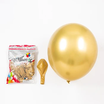 5kusů 18inch Nové Rose Gold Metalický Latexový Balónek Zlatá Stříbrná Modrá Chrome Balón Narozeniny, Strana, Svatební, Baby Sprcha Dekorace