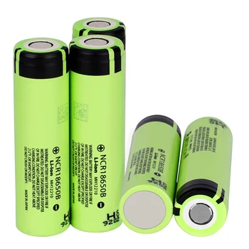 5kusů/lot 18650 Li-ion Dobíjecí Baterie 3400mAh 3.7 v Baterie NCR18650B Batteria pro Hračky, Baterka, E-cigarety, Baterie