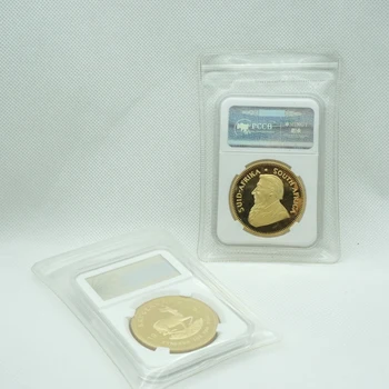 5kusů/lot 1967 Krugerrand mince 1 Troy 24K Zlato Plátované Jihoafrická Republika Žádné Kopírování Suvenýr Kovové Dárky