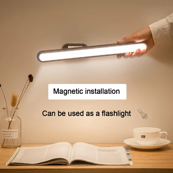 5V USB Nabíjením LED Stolní Lampa Visí Magnetické Stolní Lampa Očí-Ochrana Stmívání LED Nástěnné Svítidlo Vložit Pod Kabinet Noční Světlo