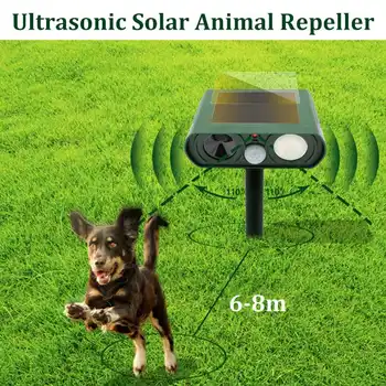 6 - 8 m Kočka Pes Ultrazvukové Odpuzující Venkovní Solární Zvířat Repeller Odstrašující Odpuzovače Škůdců Odpuzovač Myší