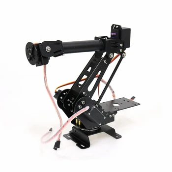 6 Stupňů Volnosti Kovové Rameno Robota Mobilní Robot Platformy DIY Vzdělávání Částí Open Source Robot Maker Model Otáčení o 360 Stupňů