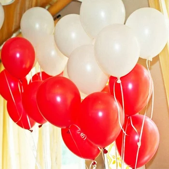 60 Pack Červené Bílé a Modré Balónky 12 Palcový Latexové Balónky Perfektní Party, Narozeniny, Dekorace pro Všechny Příležitosti