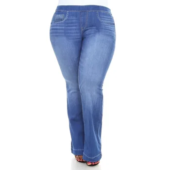 6XL Dámské Kalhoty Klasické džíny žena v Zimě Velké Velikosti Dámské Protáhl Vysokým Pasem Džíny Femme Plus Velikost Hubená Džíny D30