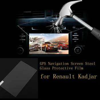 7 palcová Auto Navigace GPS, Skleněné LCD Displej Tvrzené Sklo Ocel Pad Ochranný Film Nálepka Pro Renault Kadjar