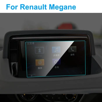 7 Palcový Auto GPS Navigace Tvrzeného Skla Screen Protector pro Renault Megane Auto Interiér Ochranný Film Auto Příslušenství