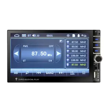 7 palcový Auto MP5 Přehrávač Bluetooth Hands-free Stereo Rádio, USB TF FM Couvací Pomoci 7706UM MP5 Přehrávač Bluetooth Car Audio