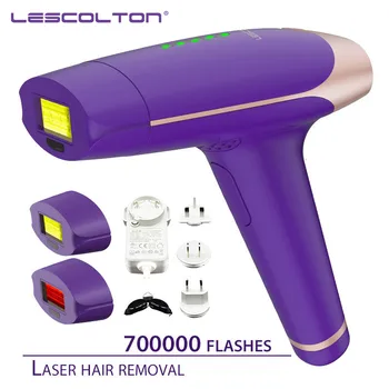 700000 krát Lescolton IPL 3v1 depilador Laserové depilace Stroj Trvalé Bikini Zastřihovač Elektrické Lazer Epilasyon