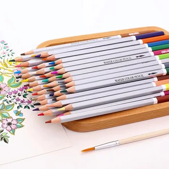 72 Barvy/set Deli Umění Barevné Tužky Sada pro Malování Profesionální Dřevěné Akvarel Design Graffiti Kancelářské Potřeby