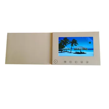 7inch Video Brožura 8GB Univerzální Obrazovce Pohlednice Módní Design Mp4 Přehrávač Sledování Brožura