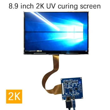 8.9 palcový 2560*1600 2K Monitor, LCD Displej pro Aida64 CPU GPU Počítačový Systém Sub Display Projektor UV Vytvrzování SLA DLP 3D Tiskárny