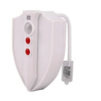 8 Barev LED Toaleta Světlo Snímač Pohybu WC Světlo, Noc, Světla, Baterie, Wc Mísa Světlo Pro Koupelnu S UV Sterilizátor