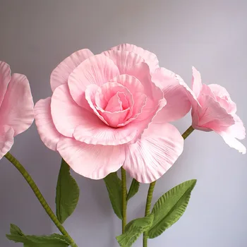 80CM Obří PE Pěny, Umělé Růže Květiny Svatební Dekorace Růže Květ Zdi Road Citované Fázi Party Dekorace Zahradní Růže