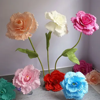 80CM Obří PE Pěny, Umělé Růže Květiny Svatební Dekorace Růže Květ Zdi Road Citované Fázi Party Dekorace Zahradní Růže