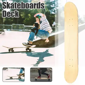8inch Skateboardy Přírodní Skate Deck Blank Board Skateboard Paluby Dřeva Javor Dlouhá deska Dřevo Javor Beginnner skate desky