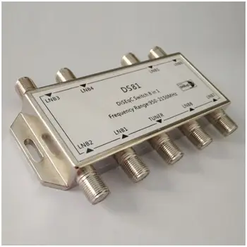 8x1 8/1 DiSEqC Přepínač Sat Distributor Přepínač pro 8 družic