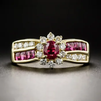 925 anillos stříbro Móda v Pořádku Show, Elegantní Šperky Barevné Zirkony Květina Svatební Prsteny Pro Ženy Dárkové diamantové prsteny pro ženy